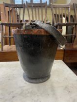 An 18th/19th leather fire bucket