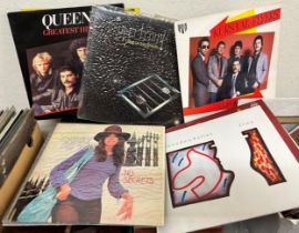 Assorted vinyl LPs to include, Neil Diamond, 10cc, Supertramp, Neil Young, Emerson Lake & Palmer,