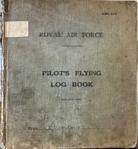 On the instructions of the family: Two Pilot's Flying Log Books (Form 414) as issued to Lieutenant