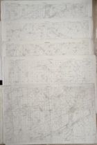 A group of France WWI maps, including Bray sur Somme and Amiens, all unframed