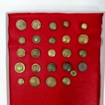 A good collection of Victorian and later buttons, including Bombay Staff Corps, 12th Lancers,