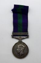 A General Service Medal, awarded to 2670869 GDSM D Large Coldstream Guards, with Palestine 1945-48