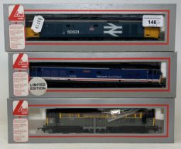 A Lima OO gauge locomotive, No 20501A4, and No 205206A4, and another (3)