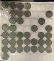 Assorted half crowns and other coins (qty)
