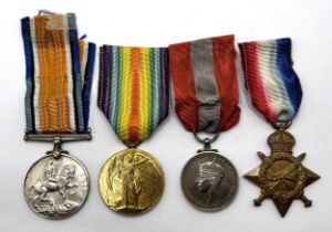 A 1914-1915 Star Trio, awarded to 55771 Dvr R Horley RFA, and an Imperial Service Medal, issued to