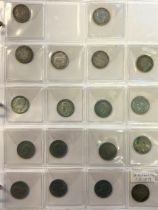 Assorted GB coins, including half crowns, florins, shillings and others