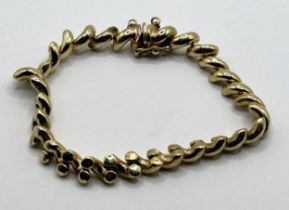 An Italian 14ct gold fancy link bracelet, 16.5 g