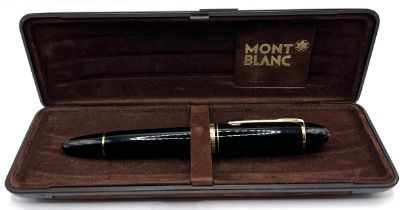 A Mont Blanc fountain pen, cased