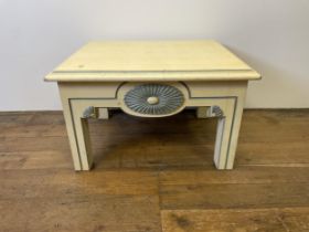 A painted side table, 77 cm wide