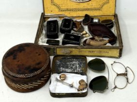 Five unusual miniature models of cigars, in a carved Victorian box, dated 1887, a meerschaum pipe,