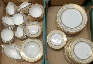 A Minton Aragon part dinner service (2 boxes)