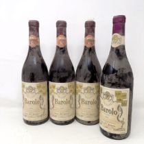Three bottles of Barolo 1987, and a bottle of Barolo 1991 (4)