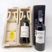 A bottle of Porto Hutcheson 1977 port, bottled 1986, and a bottle of Pacheca port (2)