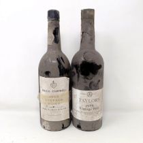 A bottle of Taylor's 1975 vintage port, and a bottle of Gould Campbell 1975 vintage port (2)