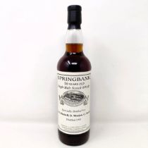 A bottle of Springbank 16 year old single malt Scotch whisky, specially bottled 1993, 51% vol.