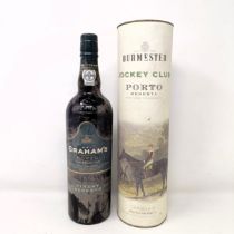 A bottle of Burmester Jockey Club reserve port, and a bottle of Graham's finest reserve port (2)