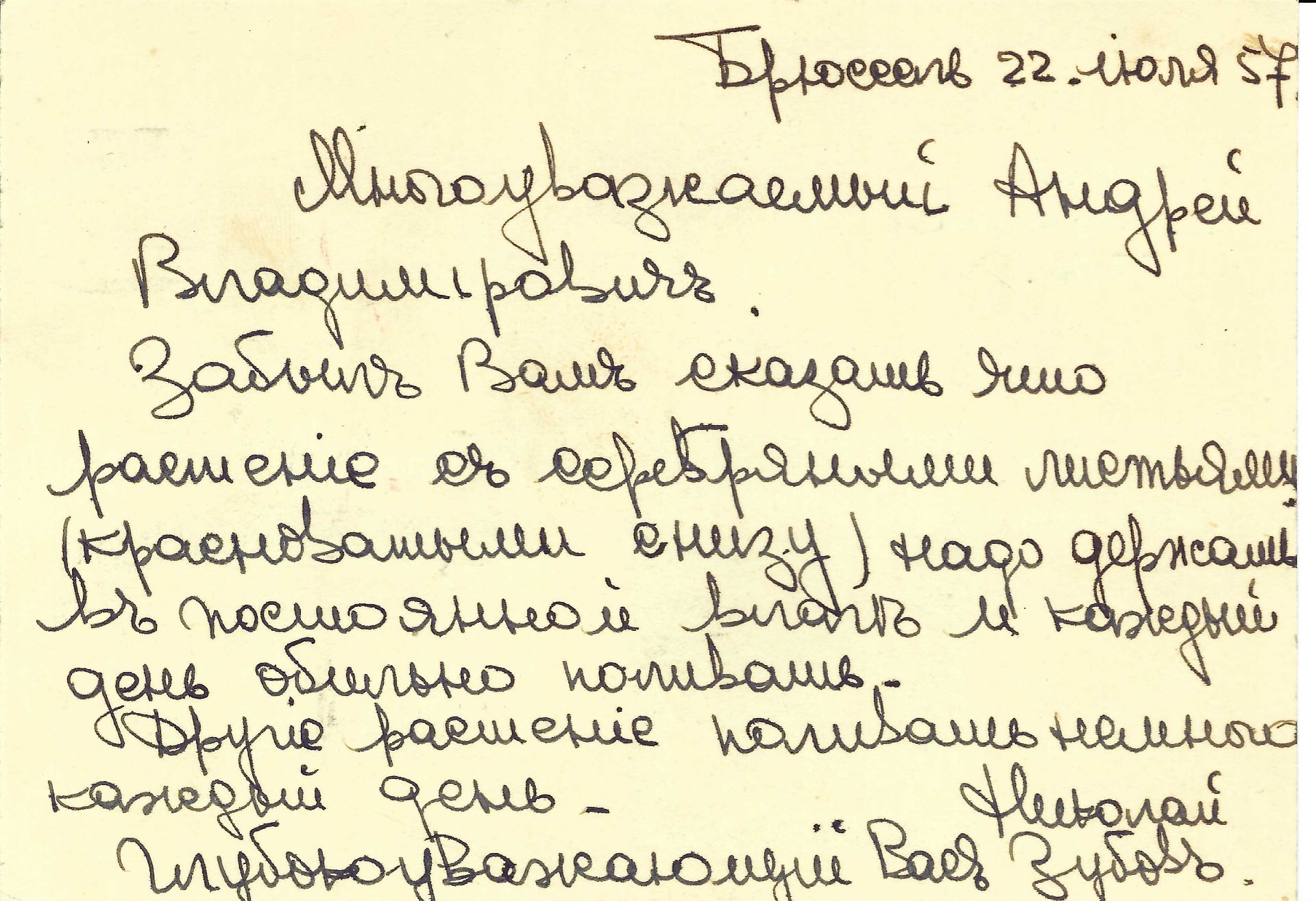 ARCHIVES d’Andreï BALASHOV (1889-1969) • Correspondances avec A.Efremov (1878-1964) en France, V. - Image 35 of 39