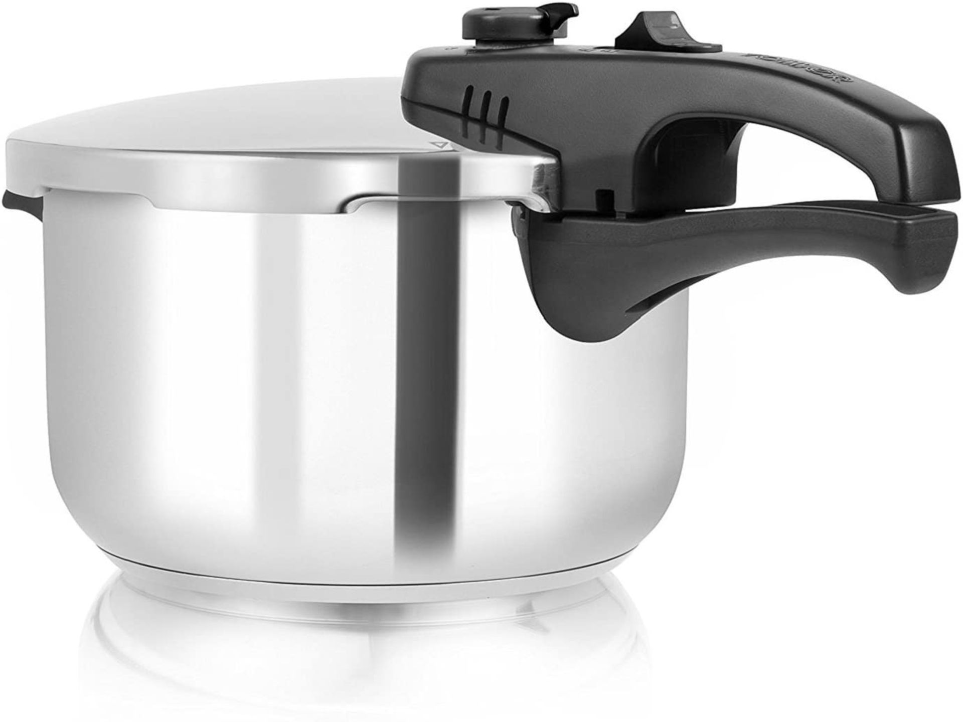 Tower T80245 Pressure Cooker with Steamer Basket, Stainless Steel, 3 Litre