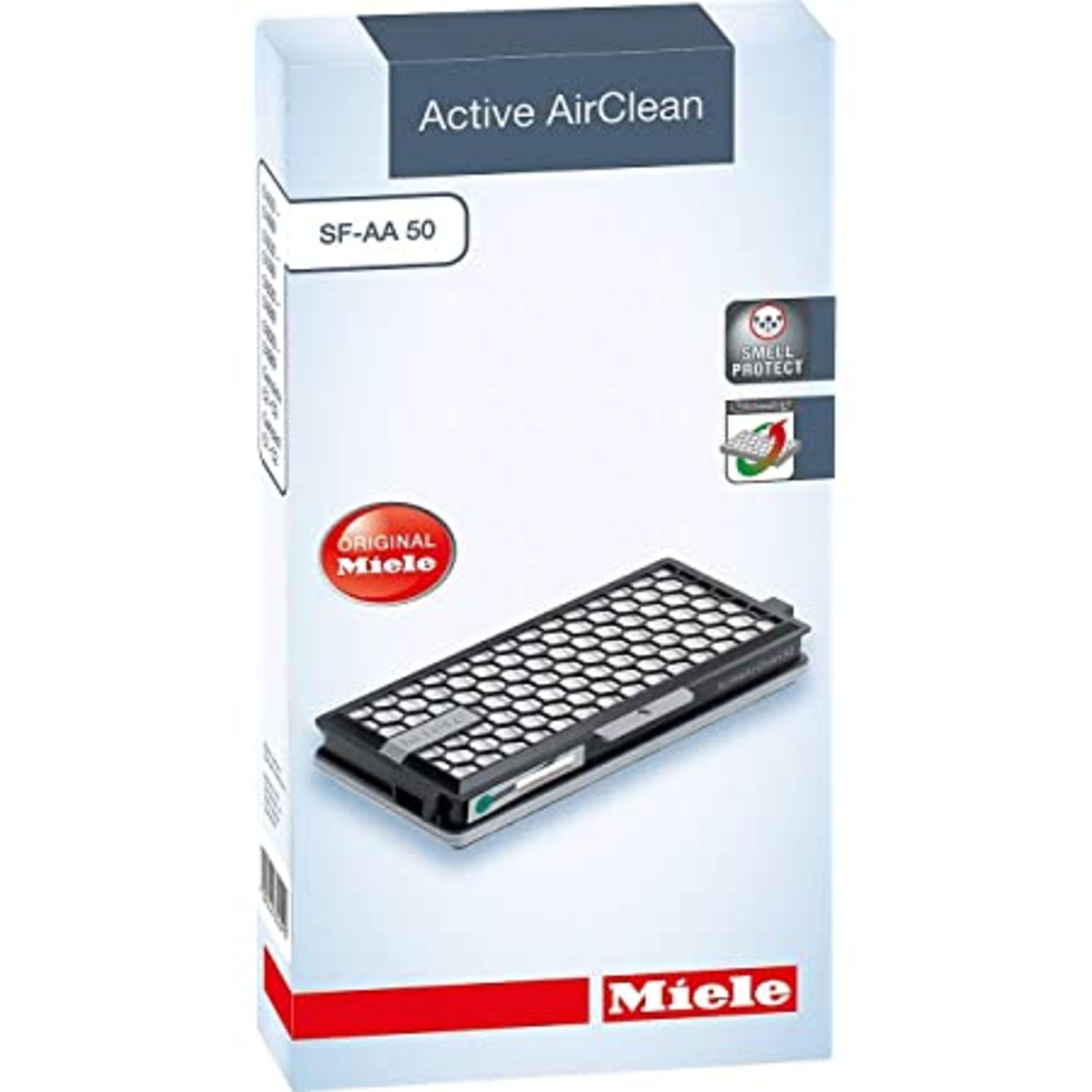 Miele 9616110 Active AirClean Filter with TimeStrip, to ensure Thorough Cleaning of Floors, Traps Du