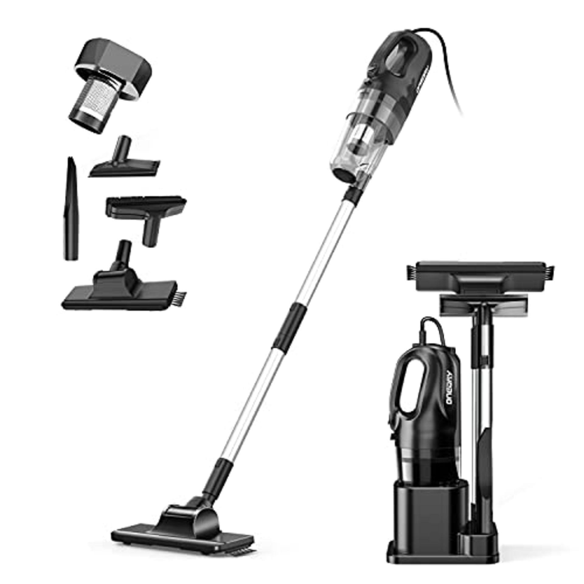 oneday Corded Handheld Stick Vacuum Cleaner 6 in 1 Lightweight Upright Stick Vacuum Cleaners Pro-cyc