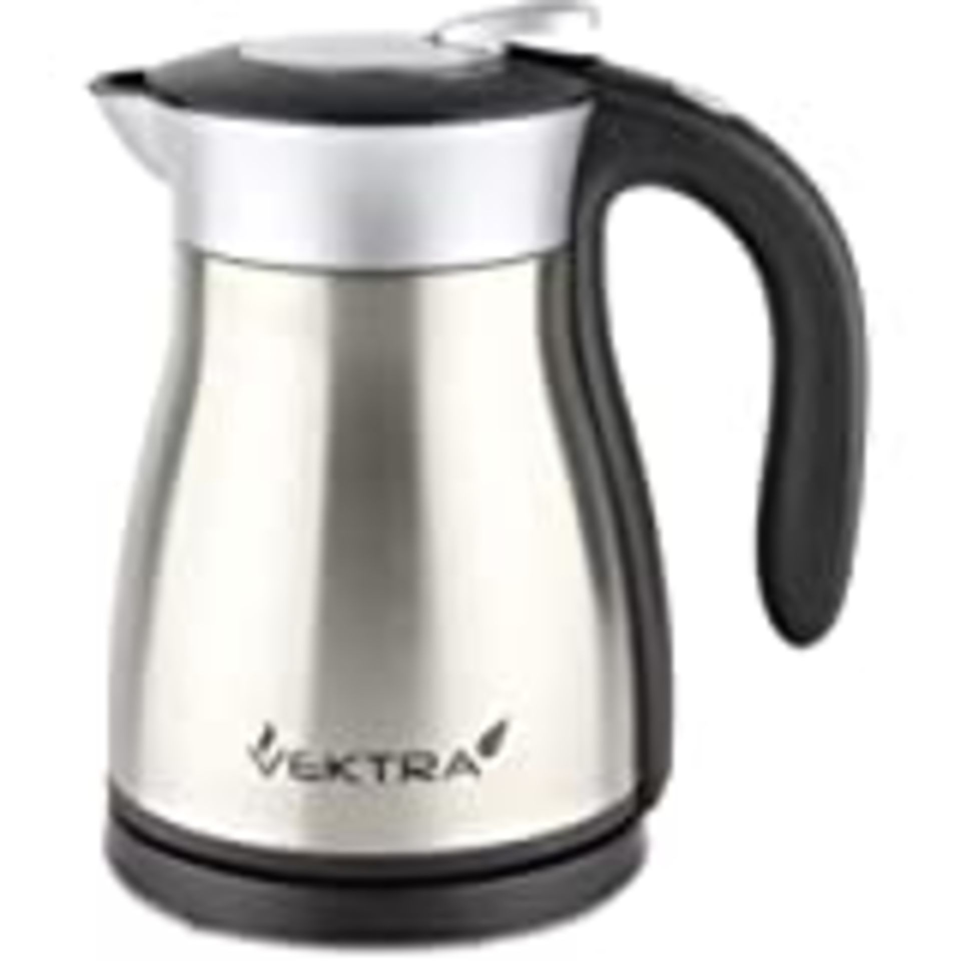 RRP-£55 Vektra VEK-1506 Vacuum Insulated Enviromentally Eco Friendly Easy Pour Cordless Kettle, 1.5