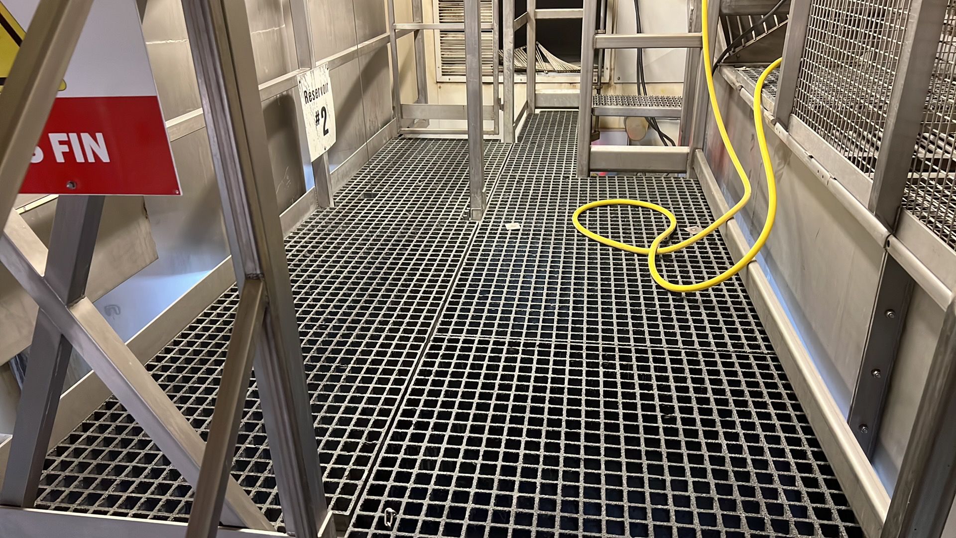 Stainless Steel Platform and Staircase w/ antislip grid flooring - Image 3 of 3