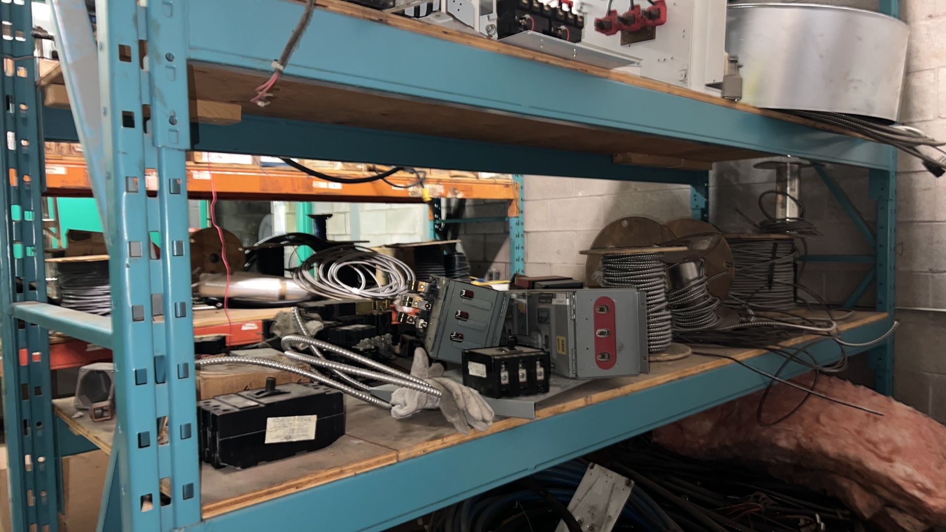 Wiring and Electronic Components w/ 3-Level Section of Pallet Racking - Image 10 of 14