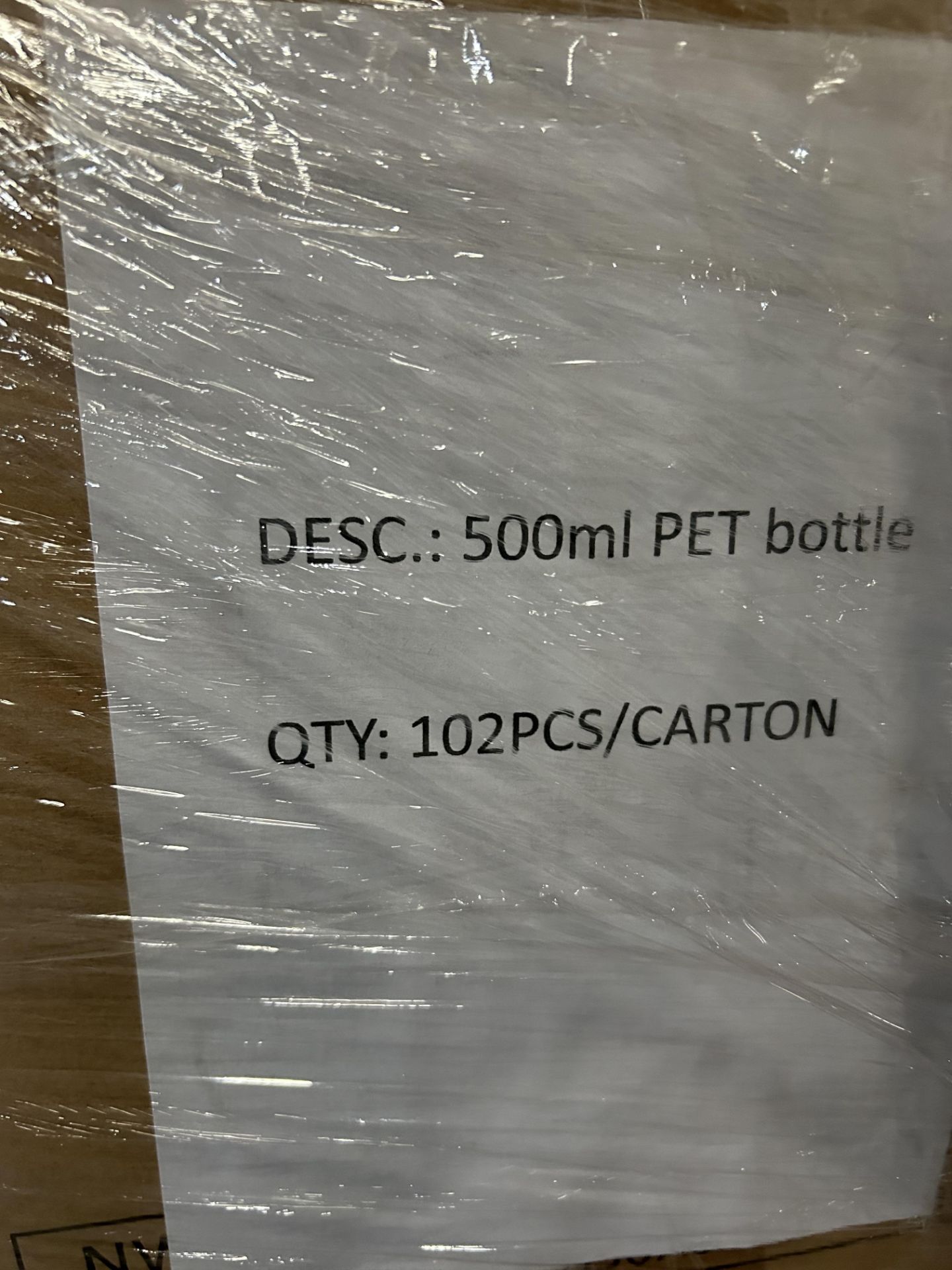 (5) Pallet of 500ml bottles (approx 10 boxes) - Image 3 of 3