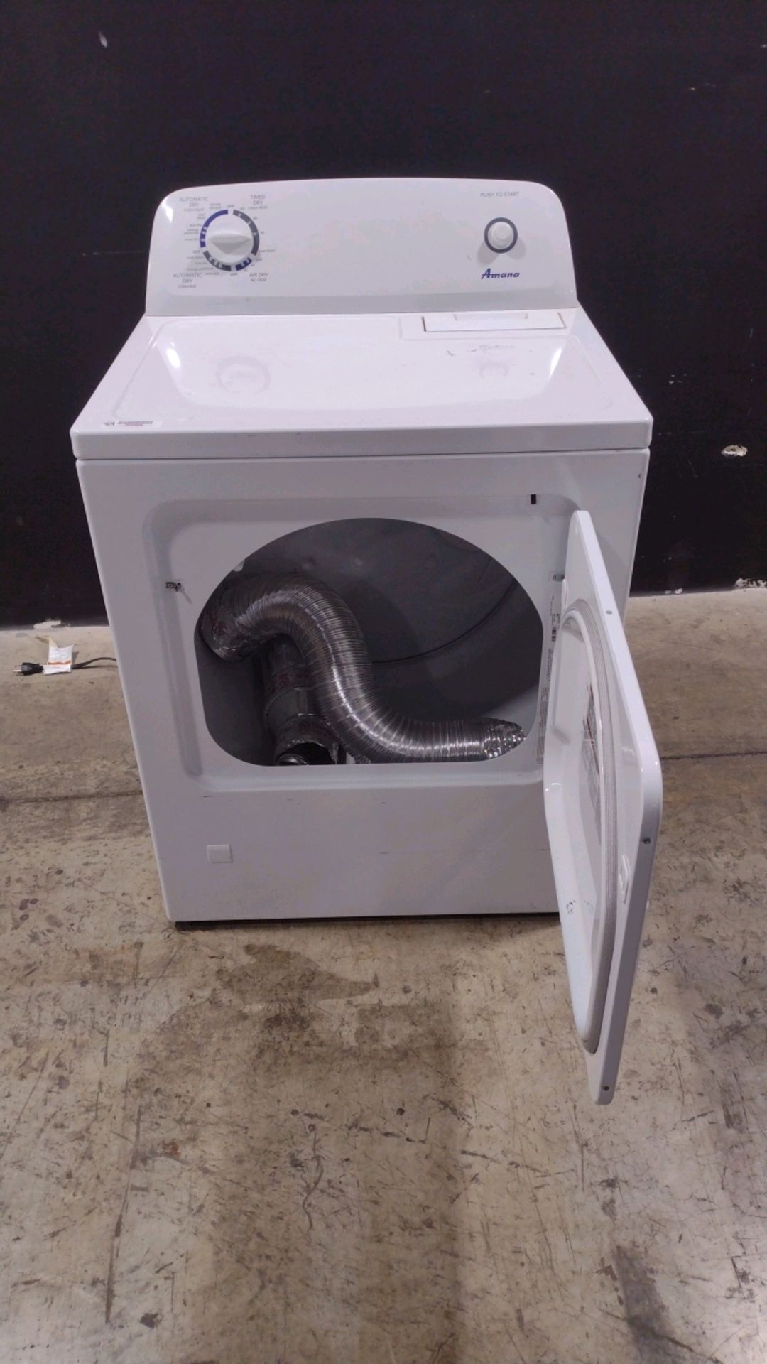 AMANA NGD4655EW2 DRYER MACHINE (LOCATED AT 3325 MOUNT PROSPECT ROAD, FRANKLIN PARK, IL, 60131) - Image 2 of 2