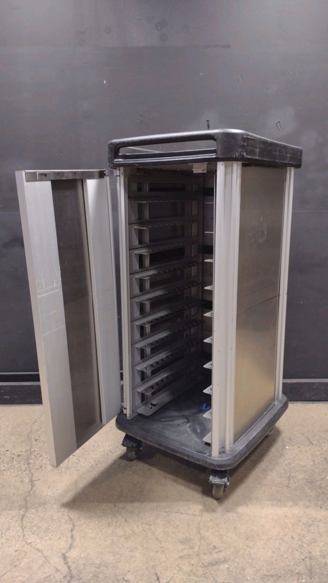 DINEX SS FOOD TRAY CART (LOCATED AT 3325 MOUNT PROSPECT ROAD, FRANKLIN PARK, IL, 60131)