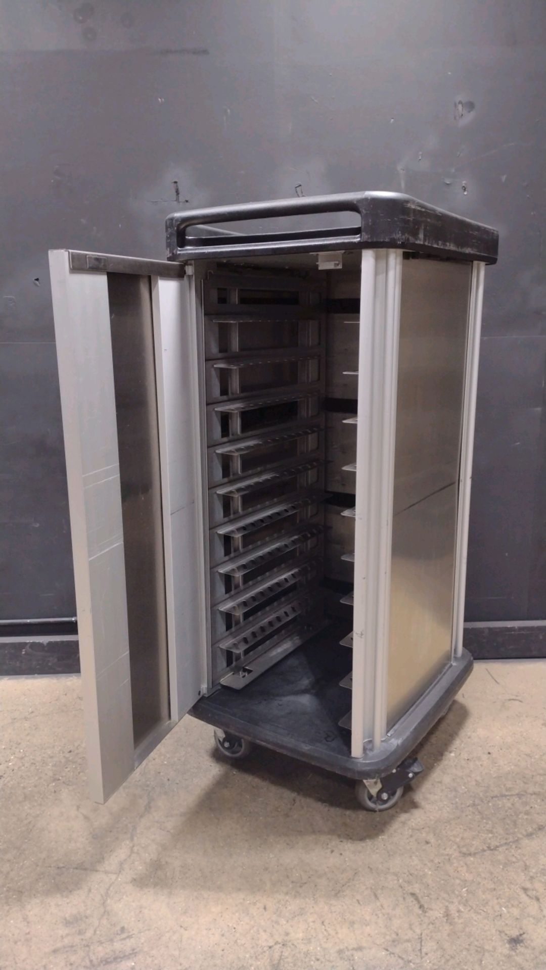 DINEX SS FOOD TRAY CART (LOCATED AT 3325 MOUNT PROSPECT ROAD, FRANKLIN PARK, IL, 60131)