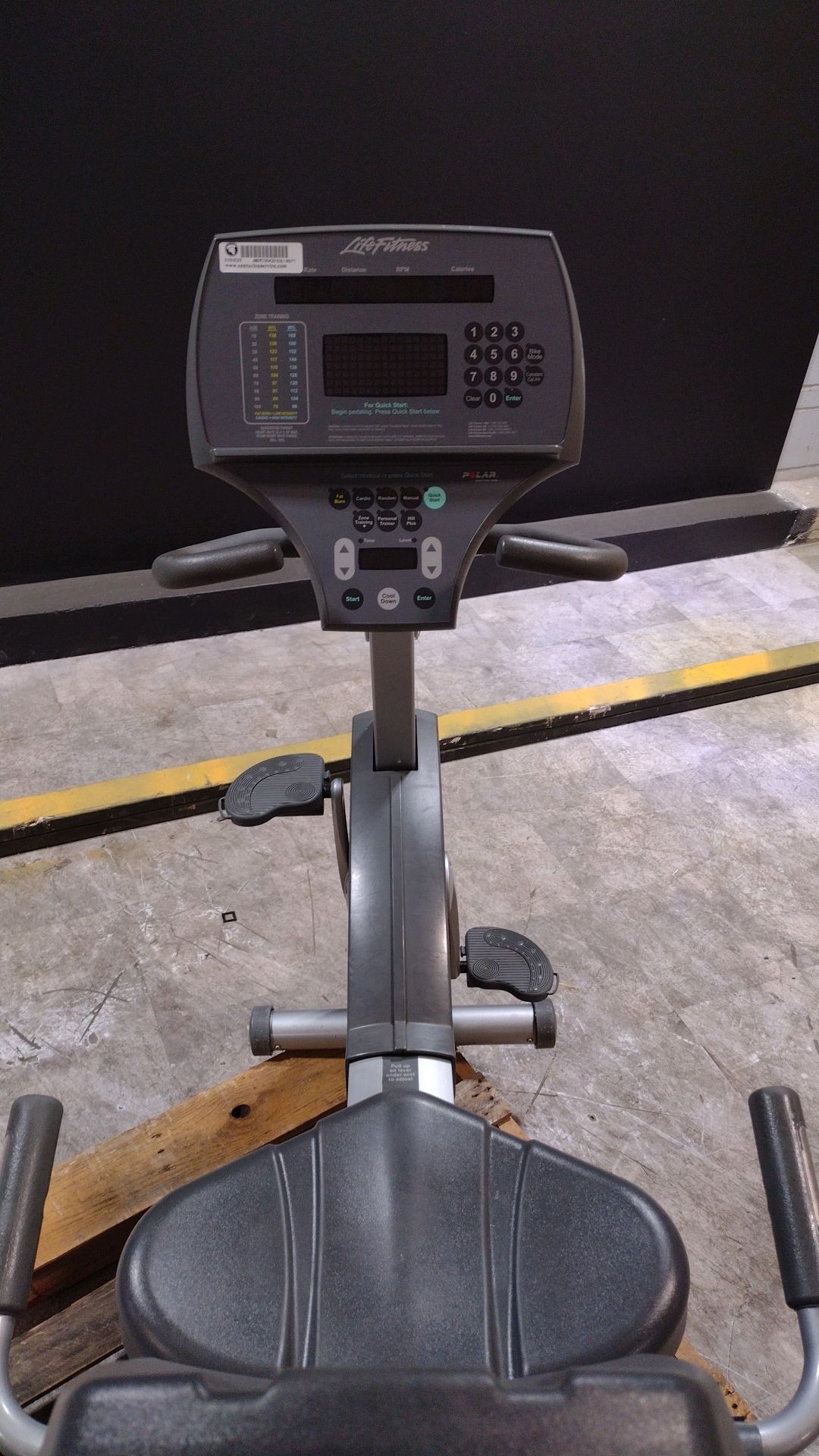 LIFE FITNESS 95RI EXERCISE BIKE (LOCATED AT 2440 GREENLEAF AVE, ELK GROVE VILLAGE, IL 60007) - Image 2 of 2