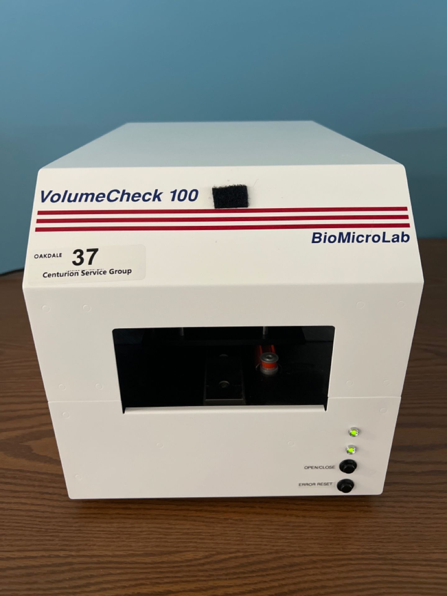 BIO MICRO LAB VOLUME CHECK 100 ULTRASONIC VOLUME DETECTOR VOLUME CHECK 100 VC100-00-00-0920-0625