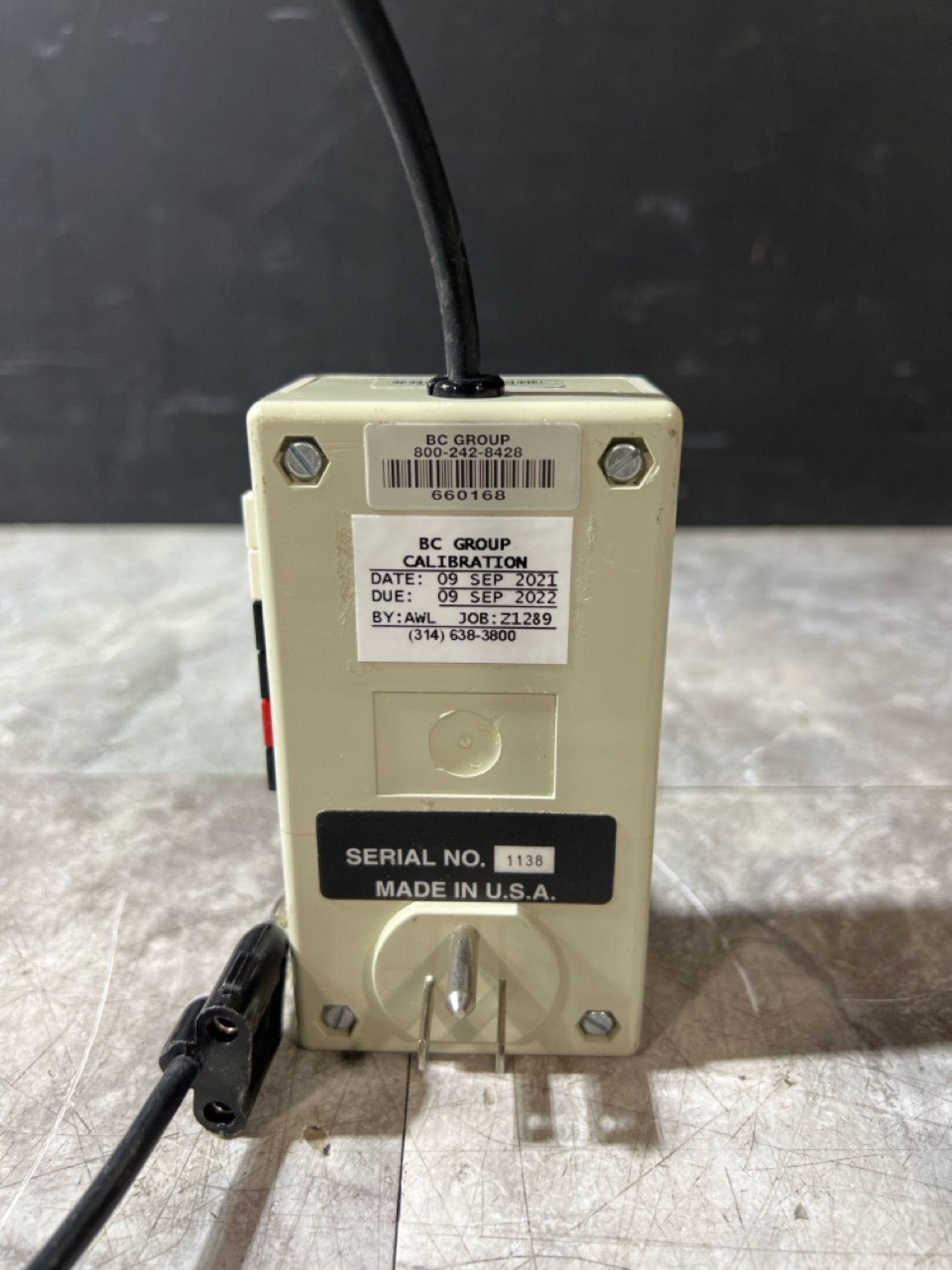 DNI NEVADA 202A ISOLATED POWER TEST MODULE SN 1130 - Bild 2 aus 2