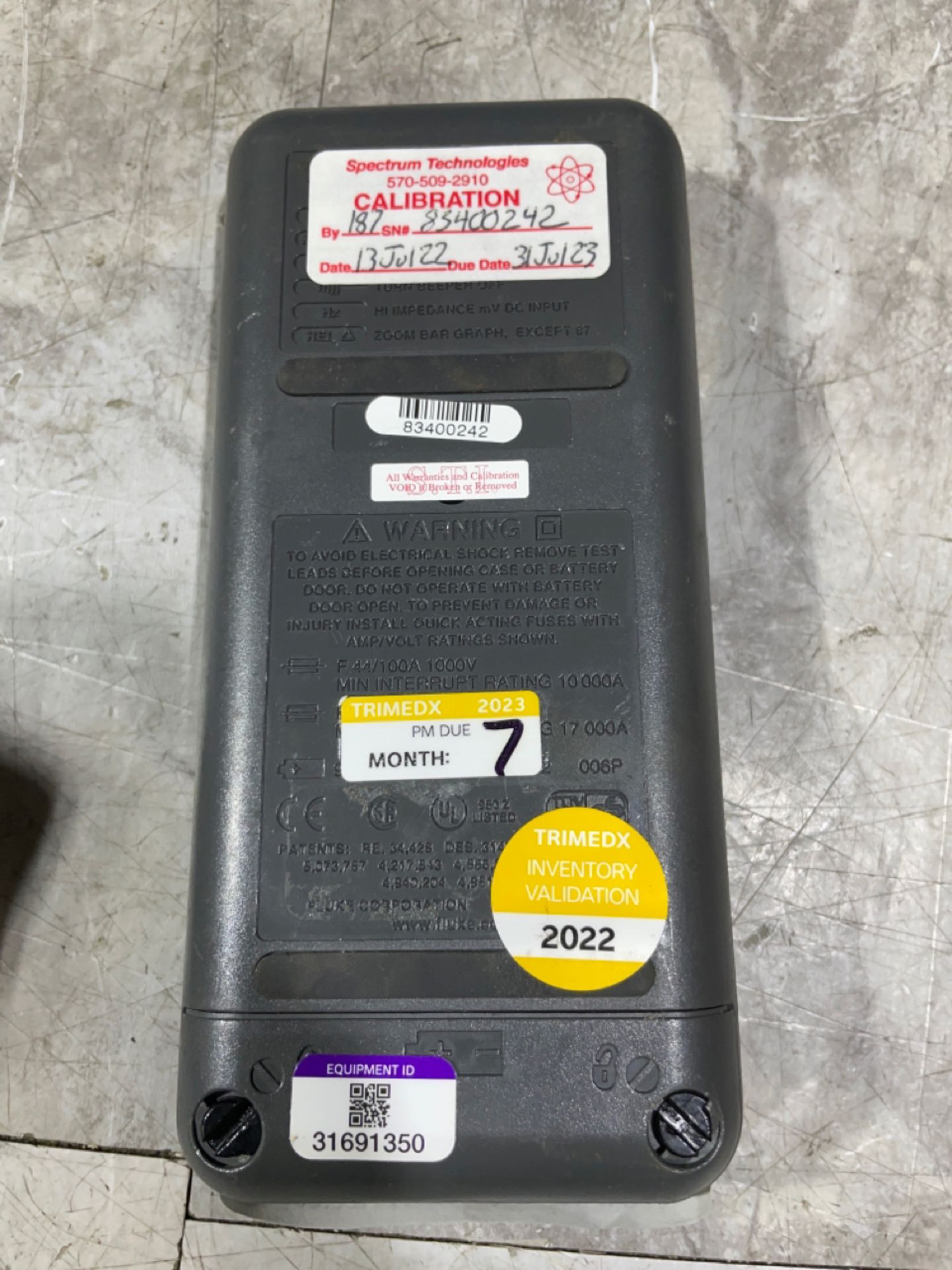 FLUKE 83 III MULTIMETER SN 83400242 - Bild 2 aus 2