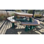 HEX PICNIC TABLE WITH BENCH