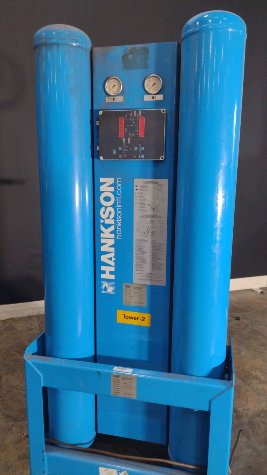 HANKISON HCTM-W/ DESICCANT AIR COMPRESSOR DRYER (LOCATED AT 701 NW 33RD ST #150 POMPANO BEACH, FL 3 - Image 2 of 2
