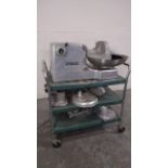 HOBART 84186 FOOD CUTTER WITH ACCESSORIES (CART INCLUDED) LOCATED AT 1825 S. 43RD AVE SUITE B2 PHOEN