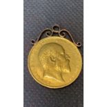 Edward VII gold full sovereign 1903 BP mark