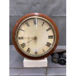 Antique mahogany wall clock