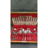 A canteen of silver plate cutlery, maker Flexfit