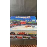 PLAYMOBIL set No. 4019 RC system train boxed set. Signs of light use with some damage to box