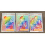 Pokemon Lost Origin, incomplete set of 85 pack pulled mint cards including All 6 gold secret rare