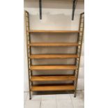 A Mid century single bay Ladderax book case unit, with 6 shelves