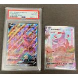 Pokemon SWSH Evolving skies . FA / Espeon PSA GEM MINT 10 Espeon V max from Fusion Strike (pack