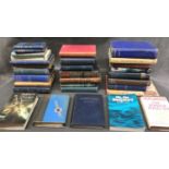 A collection of 30 nautical and sea faring books including a Barometer Manual and Meteorology text