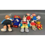 Paddington, Super Ted, Stuart Little, Captain Pugwash and Pinky & Perky dolls, and a troll