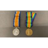 2 WW1 service medals