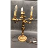 A rococo style lamp