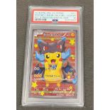 Pokemon 2016 Japanese XY PROMO Poncho wear Pikachu GEM MINT 10 . Mega Charizard X Pikachu special